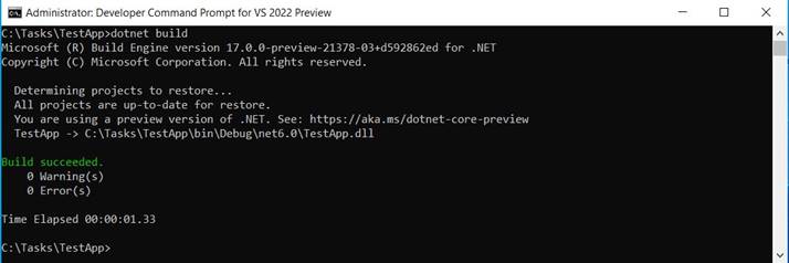 Creating A .NET Application From The CLI